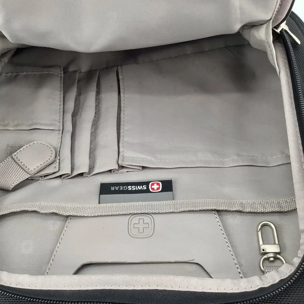 Swissgear Black Square Travel Laptop Bag Convertible Backpack